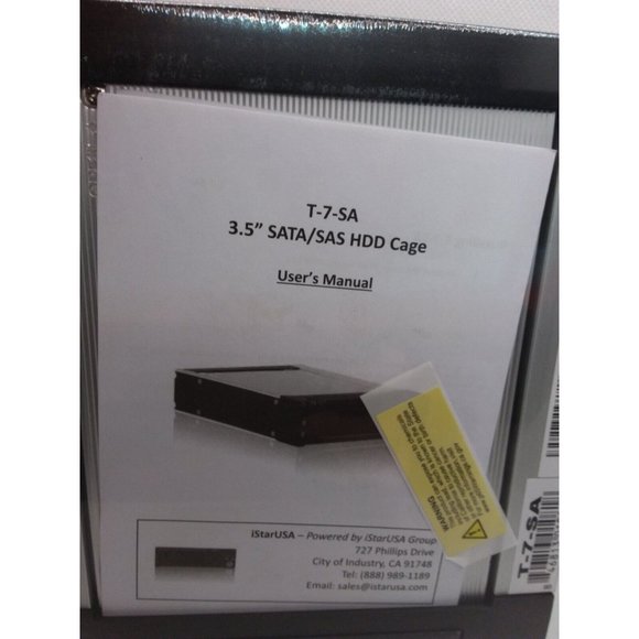 iStarUSA T-7-SA 1 x 5.25" Bay Military Series Sata 3.5" Hard Drive Mobile Rack - Picture 7 of 12